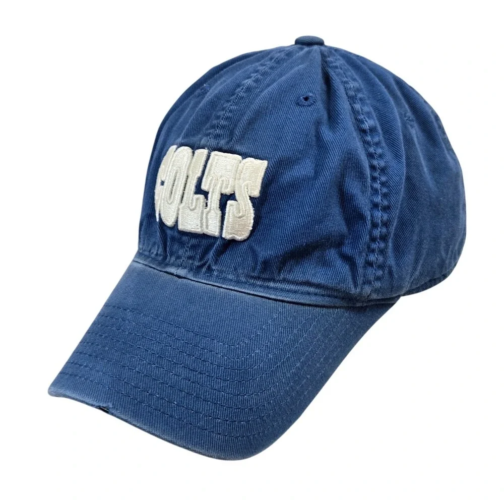 Indianapolis Colts‎ NFL Team Apparel Stretch Fit Hat Cap Blue SM Distressed